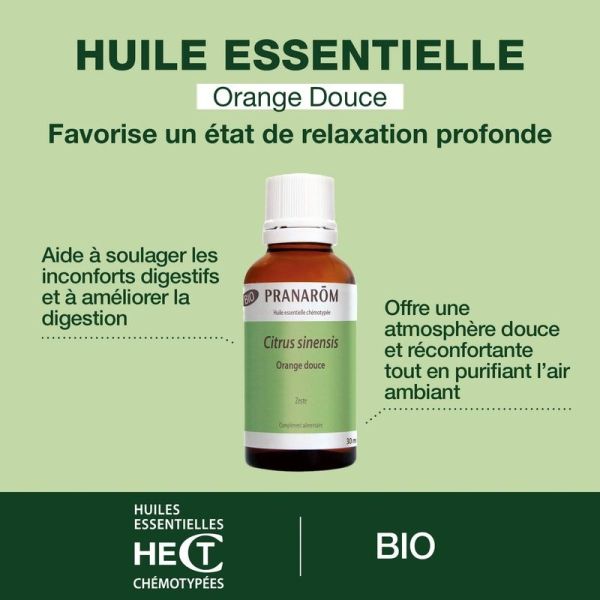 Huile Essentielle d'Orange douce - Bio - 30 ml