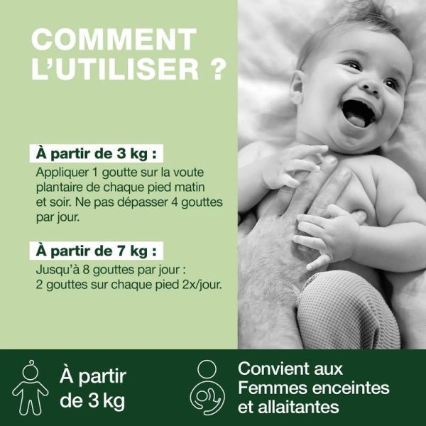 Solution défenses naturelles pour bébé - Bio - 10 ml