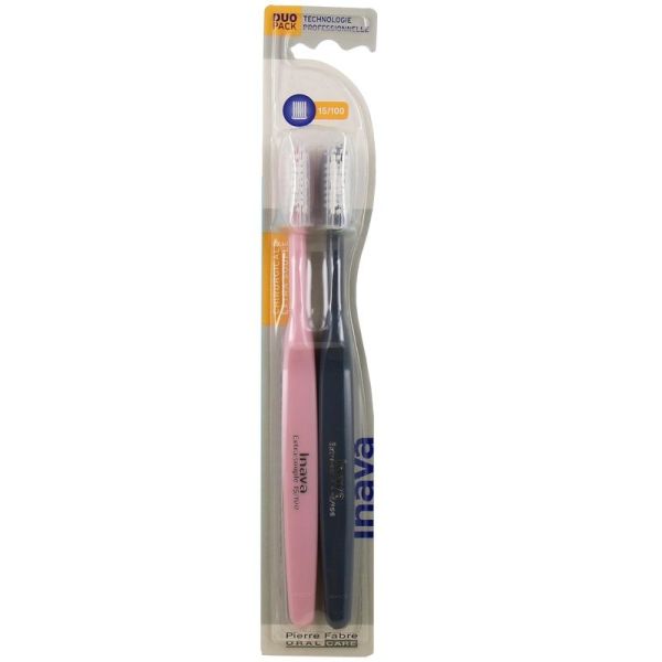 Brosse à Dents Chirurgicale 15/100 Extra Souple - Lot de 2