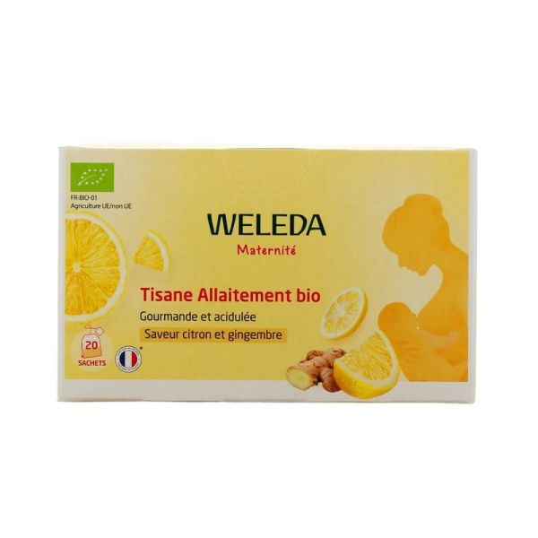 Maternité Tisane Allaitement Citron et Gingembre Bio - 2 x 20 sachets