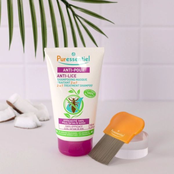 Shampooing Masque Traitement Radical 2 en 1 Anti-Poux - 150 ml