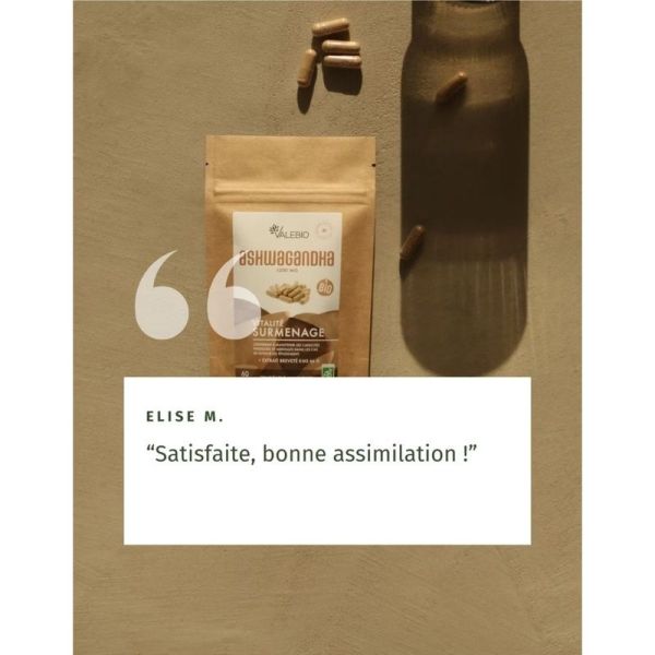 Ashwagandha 1200 mg Bio - 60 gélules