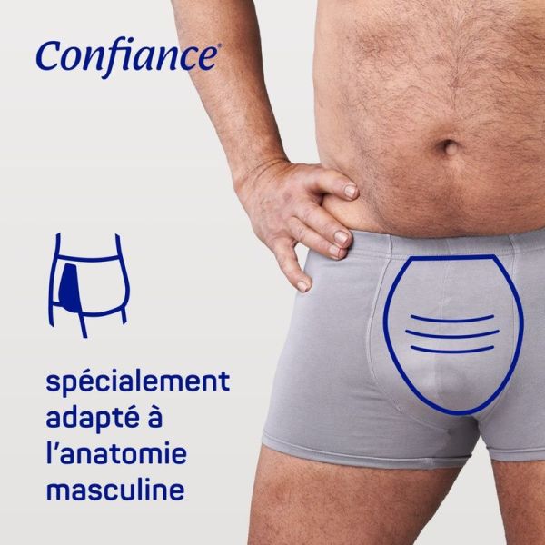 Protections Absorbantes Anatomiques 4 Gouttes Confiance Men - 14 unités