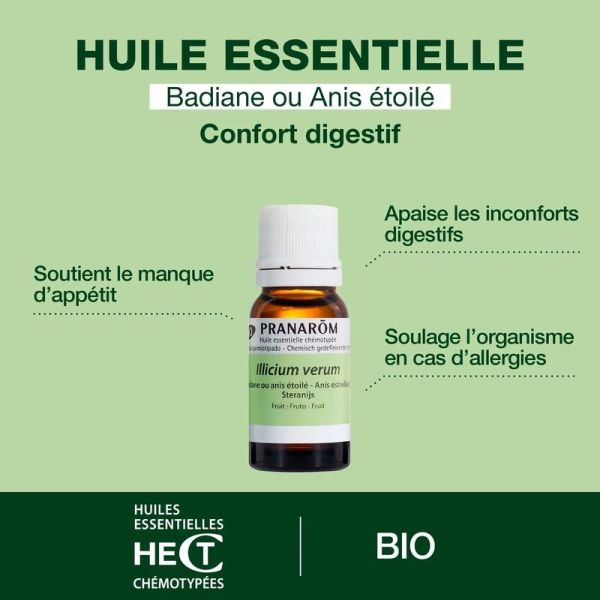 Huile Essentielle de Badiane ou Anis étoilé - Bio - 10 ml
