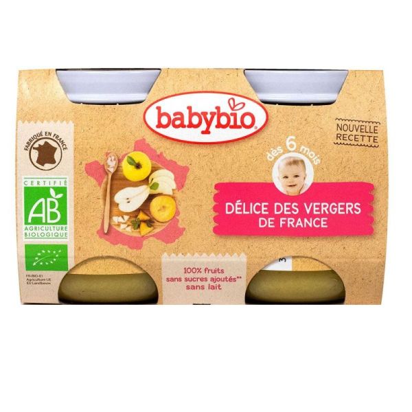 Babybio Delice Fruits 130G2
