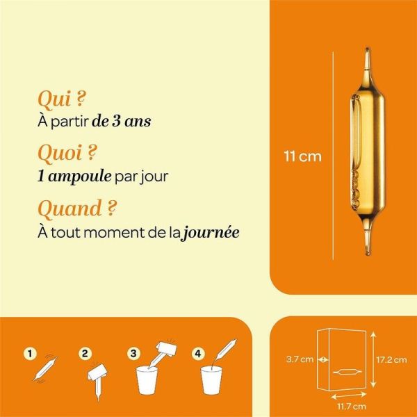 Gelée Royale 1500 Miel Pollen Bio - 20 ampoules