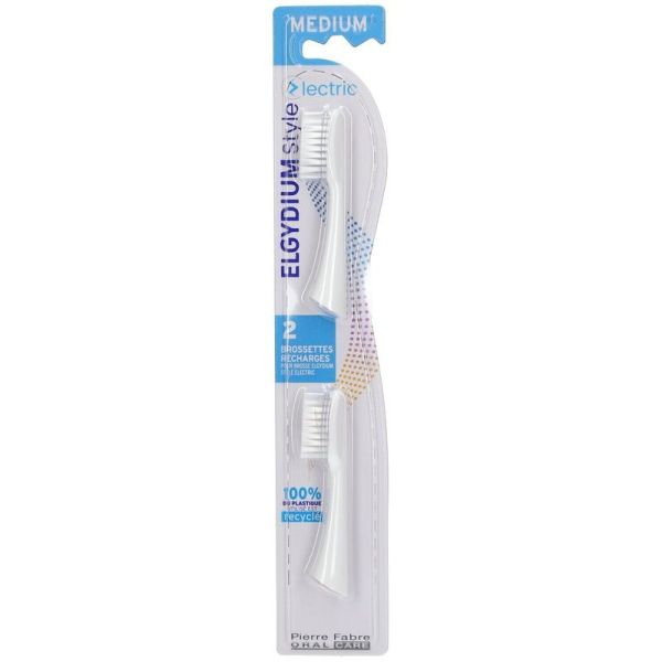 Style Recharge pour Brosse à Dents Électrique Médium - 2 brossettes