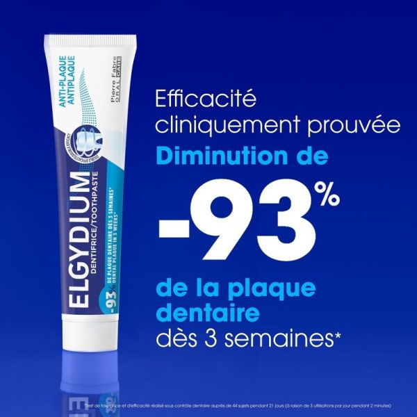 Dentifrice anti-plaque - 2 x 75 ml