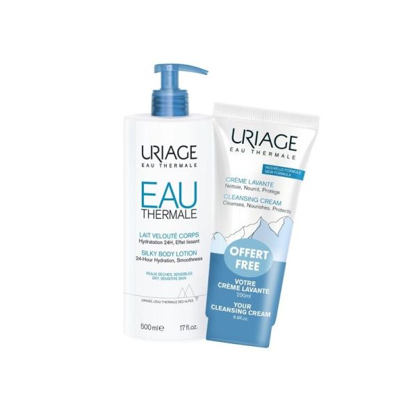 Lait Velouté Corps + Crème Lavante Offerte Eau Thermale - 500 ml + 200 ml