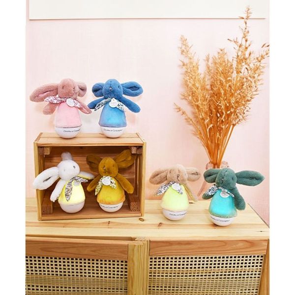 Veilleuse musicale Lapin Doudou - Beige - 16 cm