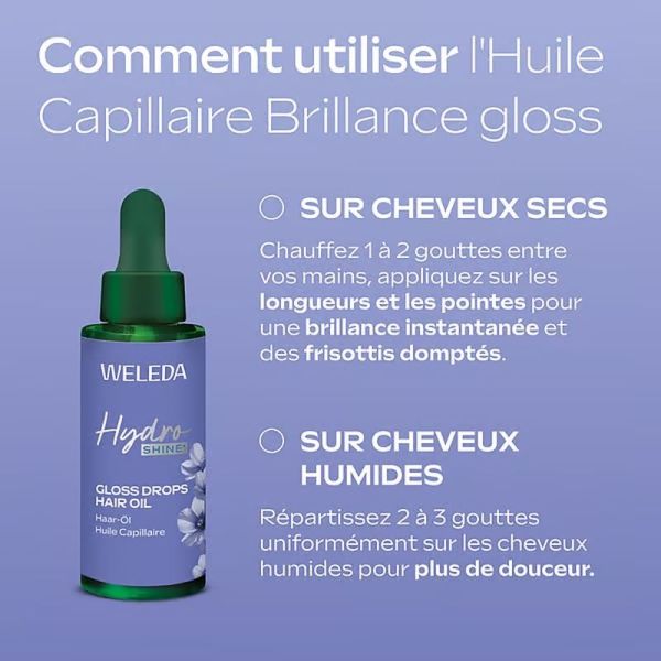 Hydro Shine Huile Capillaire Brillance Gloss - 30 ml