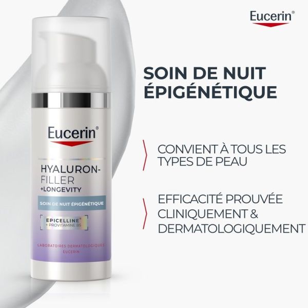 Soin de nuit épigénétique Hyaluron-Filler + Longevity - 50 ml