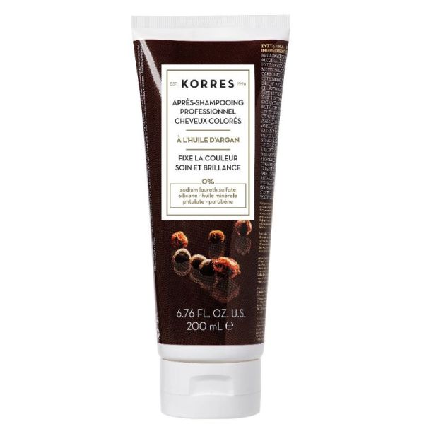 Korres shampoing post coloration à l'huile d'Argan 250ml