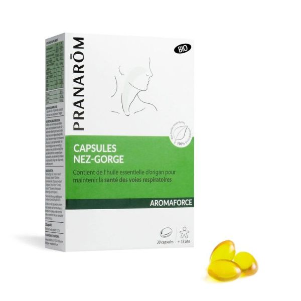 Capsules Nez-Gorge aux Huiles Essentielles - Bio - 30 capsules