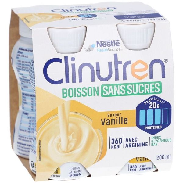 Boisson sans sucres Vanille - 4 x 200 ml