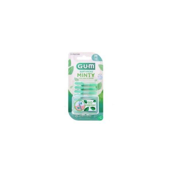 Soft Picks Confort Flex Cool Mint Medium - 40 unités