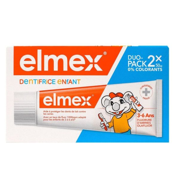 Elmex Enfant Dent 3-6 Ans 2X50Ml