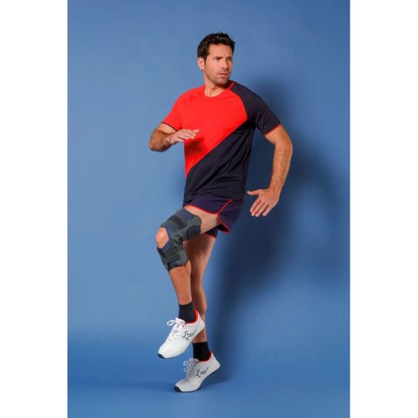Genu Ligaflex Genouillère ligamentaire ouverte - Gris - Taille 2