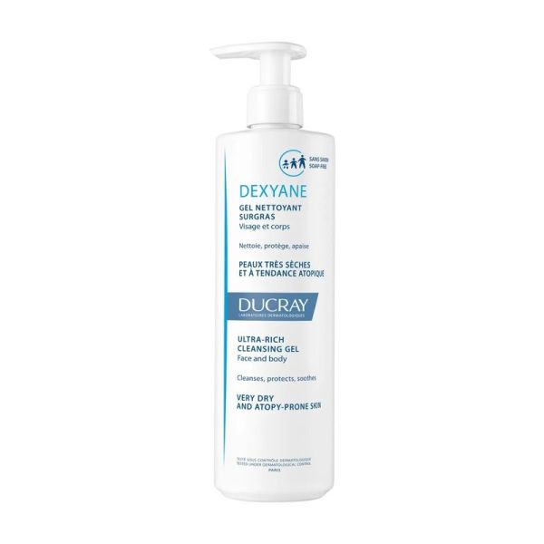 Dexyane Gel nettoyant surgras - 400 ml