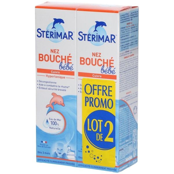 Sterimar Nez Bouché Bébé - 2x100 ml
