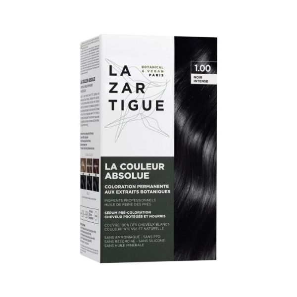 Lazartigue Coul Absolu 1.00 Noir Intense