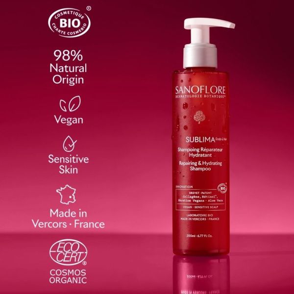 Shampoing réparateur hydratant SUBLIMA - 200 ml