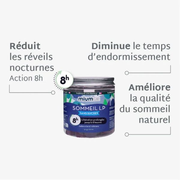 Gummies Sommeil Libération Prolongée Sans Sucres - 42 gummies