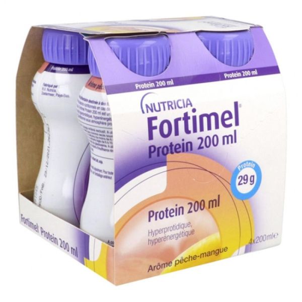 Protein 2.4 kcal/ml - Pêche-mangue - 4 x 200 ml
