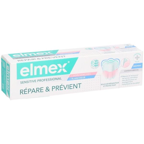 Répare et Prévient Dentifrice Soin Gencives + Blancheur Sensitive Professional - 75 ml