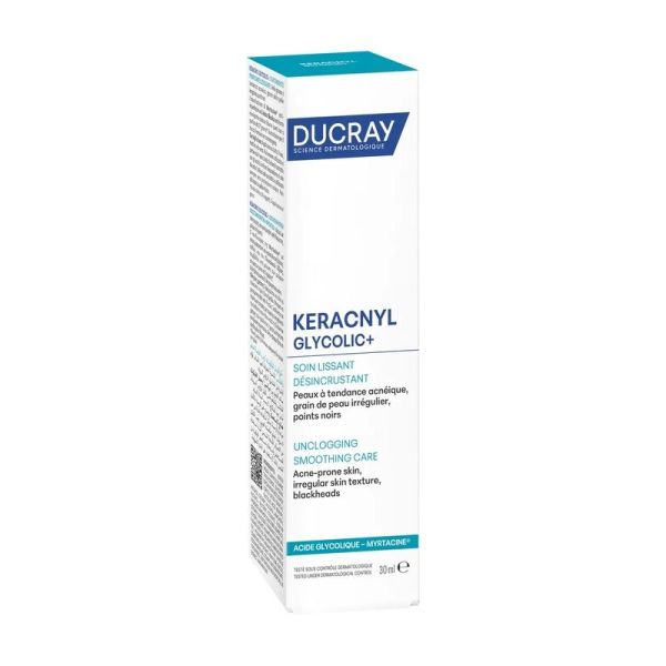 Keracnyl GLYCOLIC+ Soin lissant désincrustant - 30 ml