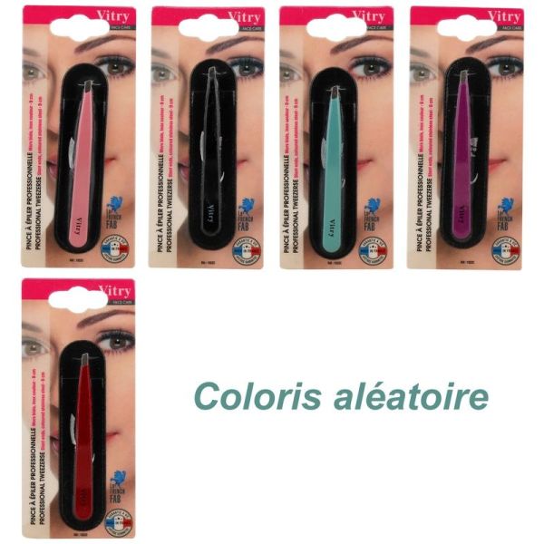 Pince à épiler pocket mors biais - Couleur - 1 unité
