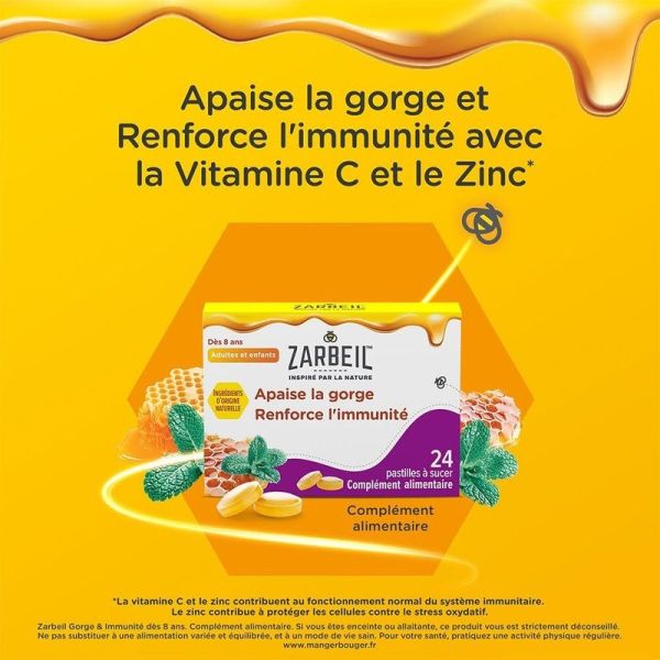 Gorge et Immunite Pastilles - 24 pastilles