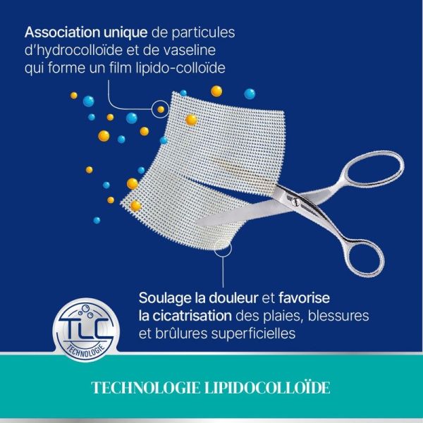 Tulles Brûlures & Blessures Superficielles - 5 x 5 cm, 6 tulles