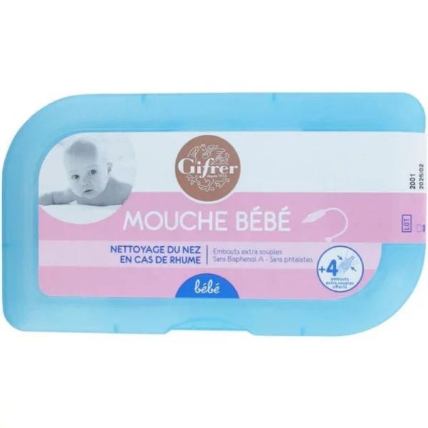 Mouche-Bébé par Aspiration - 4 embouts offerts