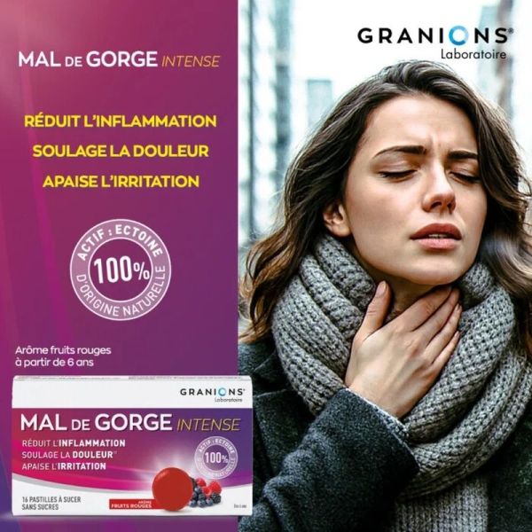 Mal de Gorge Intense - Pastilles à l'Ectoïne