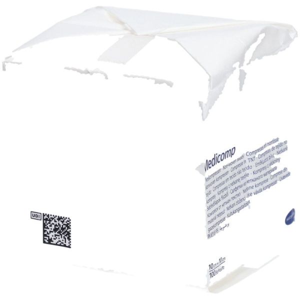 Medicomp Compresses Non Stériles Non Tissées 30 g 10 x 10 cm - 100 compresses