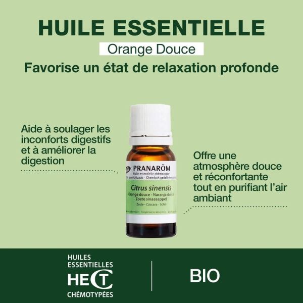 Huile Essentielle d'Orange douce - Bio - 10 ml
