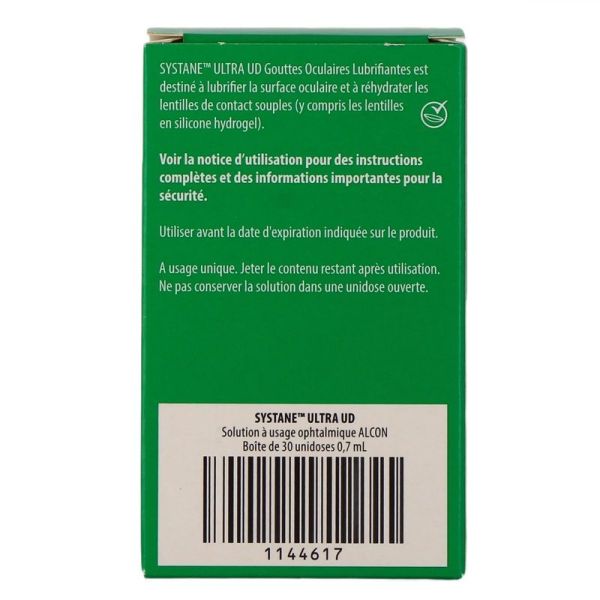 Systane Ultra Gouttes Oculaires Lubrifiantes - 30 unidoses