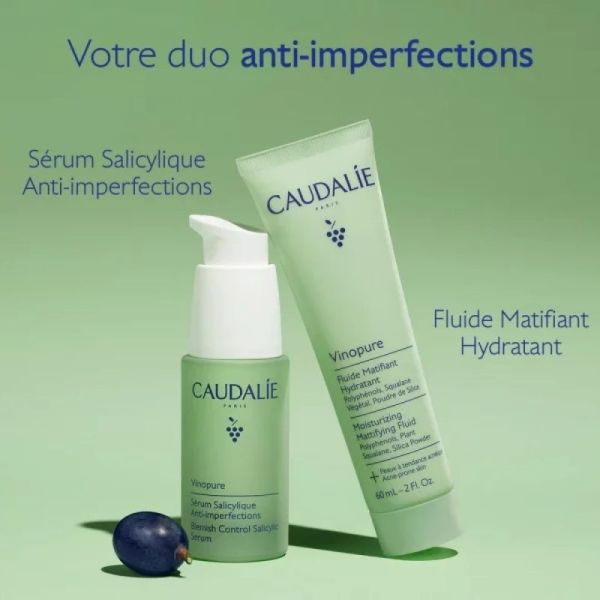 Fluide Matifiant Hydratant Vinopure - 60 ml