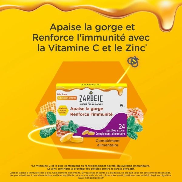 Gorge et Immunité - 24 pastilles