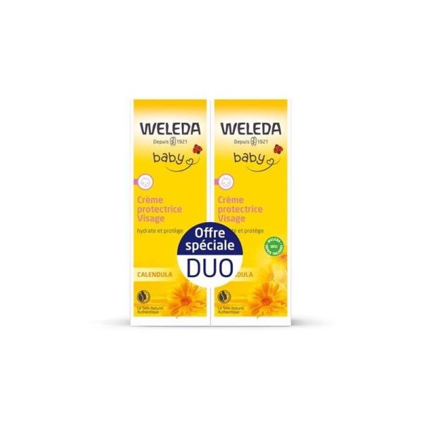 Duo Crème Protectrice Visage Calendula - 2 x 50 ml