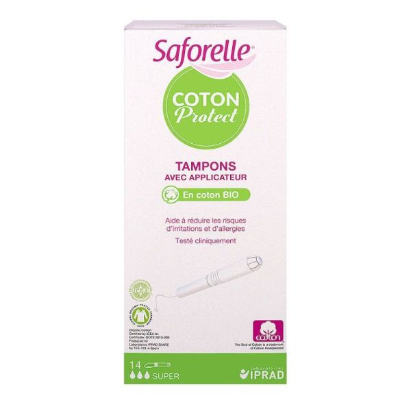 Saforelle Coton Protect Tampons Ap Super