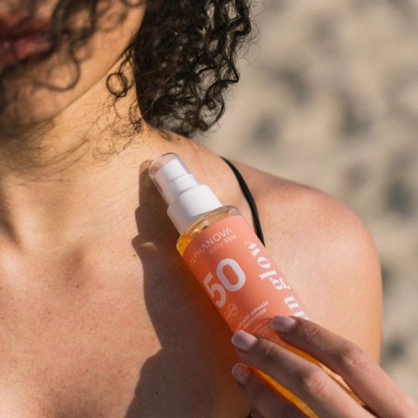 Eau solaire biphase SPF 50 haute protection - 125 ml