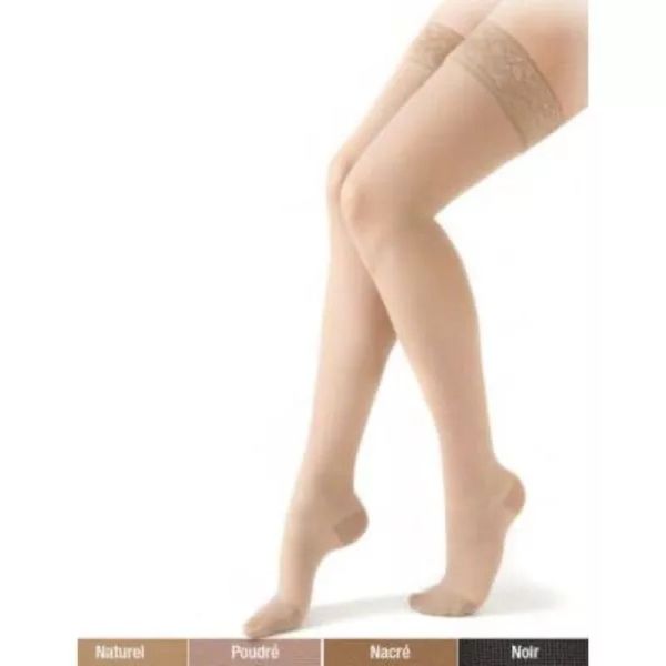 Bas cuisse medical de compression antiglisse classe 2 Diva - Taille 2, paire