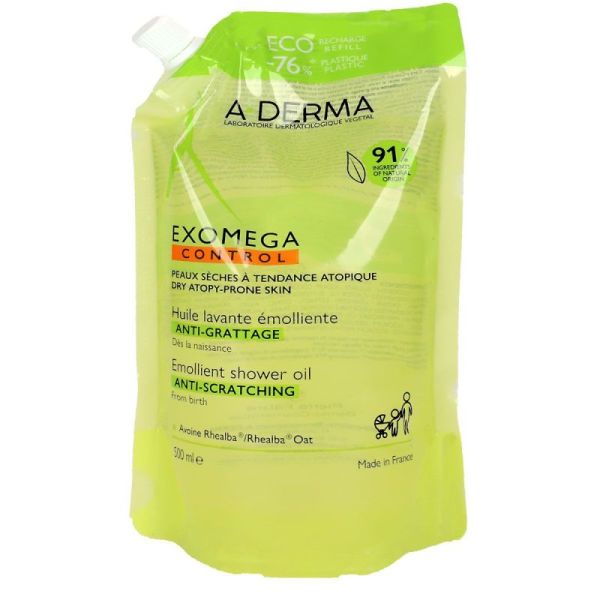 A Derma Exomega Control Huile Rech 500Ml