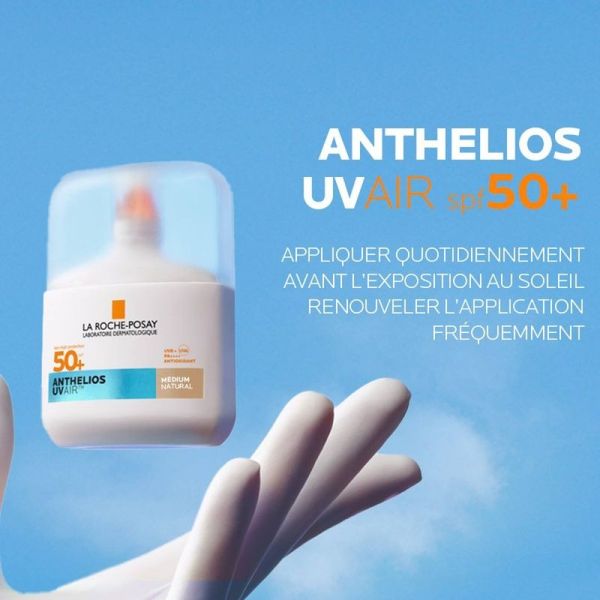 ANTHELIOS UVAIR - SPF50+ Sérum Solaire Visage - Teinte Medium - 50 ml