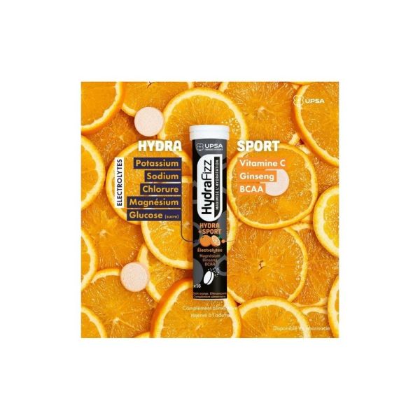 Hydra +Sport - 16 comprimés effervescents