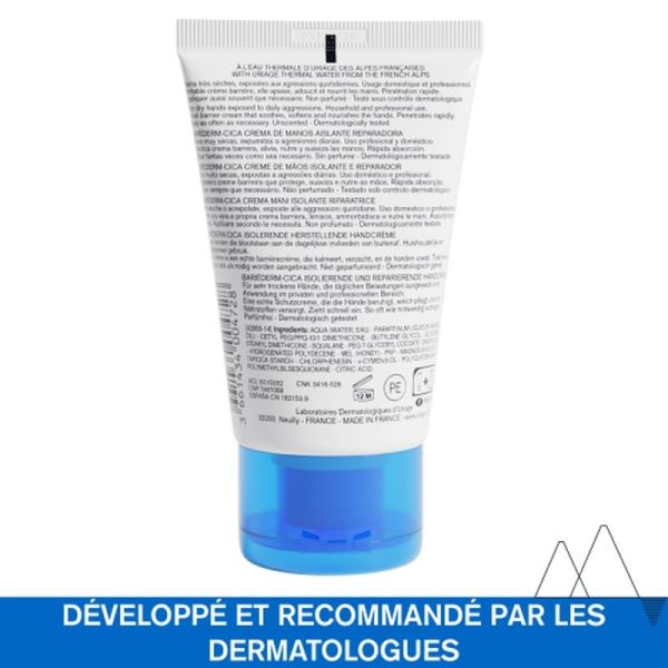 BARIÉDERM-CICA Crème mains Isolante Réparatrice - 50 ml