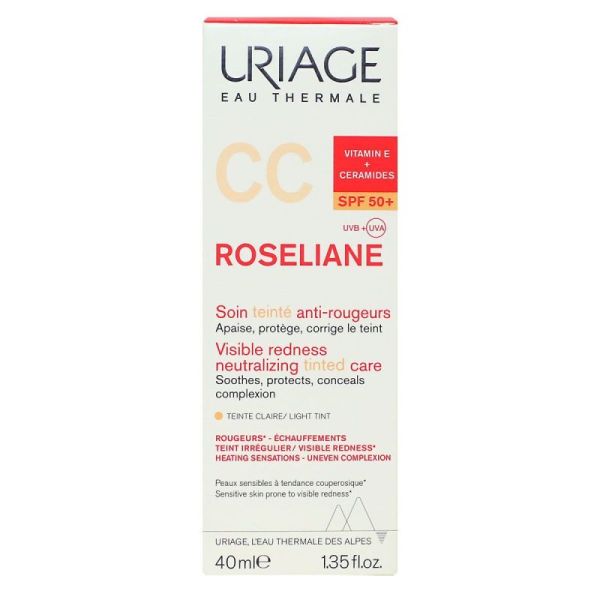 Roséliane CC crème soin teinté anti-rougeurs SPF50+ 40ml