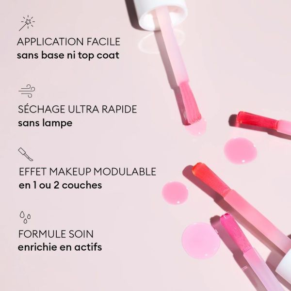 Vernis soin Active Glow Cranberry - 15 ml